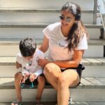 Anjana Rangan Instagram - Twinning with my boy 🖤🤍 Paatu selection by the verithanamana Thalapathy fan - Baby boy R ! 😍 #likemomlikeson ❤️