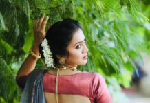 Anjana Rangan Instagram - For #mamannanaudiolaunch Photography : @edengroupofstudio Makeup : @ashmakeupandhairdo Jewellery : @theamethyststore Saree : @kanakadharadrapes Blouse design : @magicbyjeeni