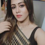 Anjana Rangan Instagram - The saree deserves good pictures but i jusss gotta mediocre looking selfie 🤷‍♀️
