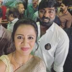 Anjana Rangan Instagram - With the Kadhanayagan and Kadhaiyin nayagan of #viduthalai part 1 thanks giving meet! My most fav ppl @actorvijaysethupathi sir ❤️ and my dearest @soorimuthuchamy anna ❤️ Thank u @donechannel1 @sureshchandraaoffl appa and Rekha pro darling ❤️ @rsinfotainment
