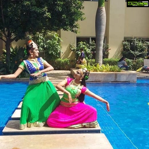 Anju Aravind Instagram - My proud students Medha nd Revathy