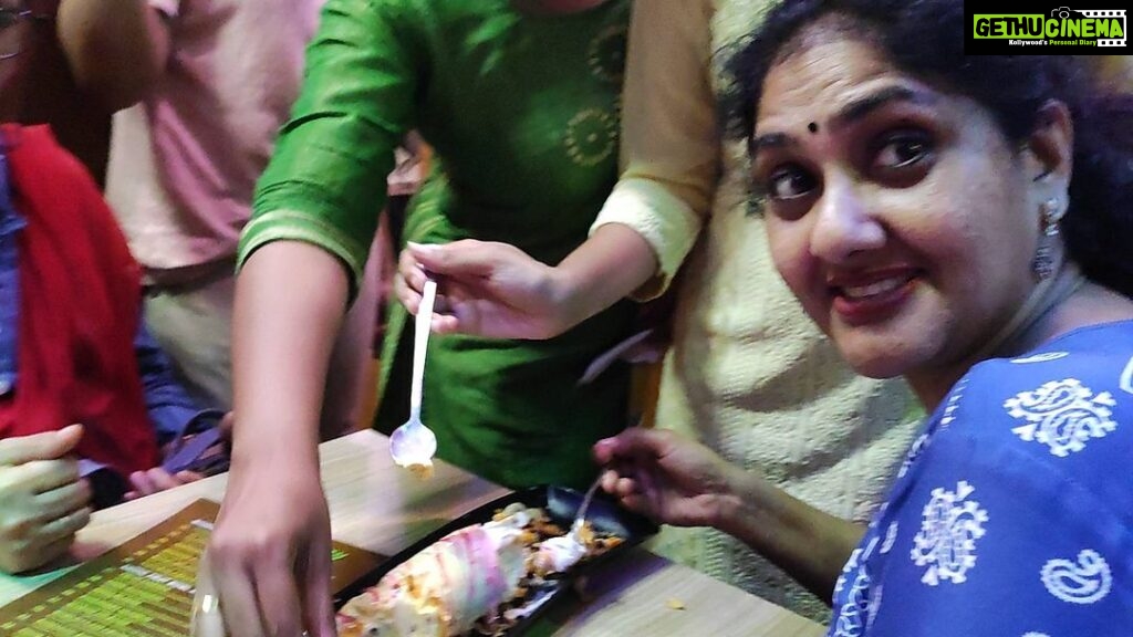 Anju Aravind Instagram - Enjoying puttu icecream