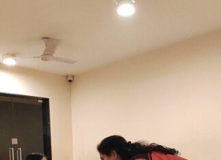 Anju Aravind Instagram - My little student suneiri❤❤ Such an adorable girl❤