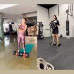 Anju Kurian Instagram - Sunday motivation 🔥🔥🔥 I think I should learn to smile like @theshilpashetty while working out 🙈😥🙈. 📍- @boxxburn.in @dilshad_boxxburn @___jazim__ #fitnesschallenge #sundayvibes #workout #sskfitnesschallenge #fitness