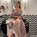 Ankitta Sharma Instagram - Sittin’ pretty. 🌹 Outfit by @rachitkhannaofficial Jewels by @manimuktaajewels MUA @makeupbypalmo