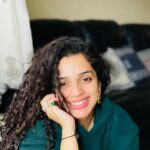 Ann Augustine Instagram - Grey skies Lazy sun through green Smile. Just smile. #greyskies#green#rainydays#ootd#forestgreen#vintagegold#silver#silverlove#jewelleryaddict#curls#curlyhair#coffeelover#artlover