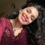 Ann Augustine Instagram - Tied up… let loose…straighten? Maybe not… help me decide! #favcolor#randomclick#photodump#magichour#neckpiece#jewelleryaddict#silverlove#curls#curlyhair#coffeelover#staysafe#artlover