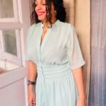 Ann Augustine Instagram - ❤️🍬🍭 #gogreen#random#green#pearls#motherofpearl#candylove#curls#curlyhair#messyhair#coffeelover#jewelleryaddict#artlover