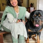 Ann Augustine Instagram - Mine ❤️ #mine#me&mine#oza#dogsofinstagram#rottweiler#dogsarefamily#adopt#adoptdontshop#family#dogsarethebest#unconditionallove#indie#curls#curlyhair#coffeelover#jewelleryaddict#artlover