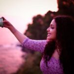 Ann Augustine Instagram - Amma 🌸 #amma #aunt #lifelines #sweetest #cutest #supportsystem #bestever #bestaunt #blessings #home #mine #forlife #grateful #missingthem #beach #coffeelover #curls #curlyhair #artlover