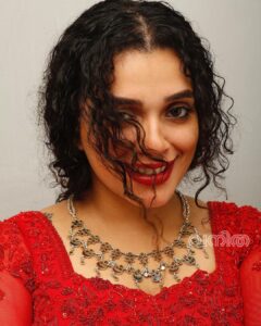 Ann Augustine Instagram - ❤️

@vanithamagazine 
📸 @sreekanth_kalarickal 
Stylist. @pushpamathew28 
Makeup. @_femy_antony_ 
Costume. @kahani_storiesinthread 

#vanitha#covershoot#backhome#backtotheroots#funshoot#allred#curls#curlyhair#jewelleryaddict#coffeelover#bestteam#artlover