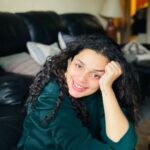 Ann Augustine Instagram - Grey skies Lazy sun through green Smile. Just smile. #greyskies#green#rainydays#ootd#forestgreen#vintagegold#silver#silverlove#jewelleryaddict#curls#curlyhair#coffeelover#artlover