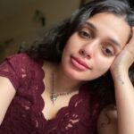 Ann Augustine Instagram - Tied up… let loose…straighten? Maybe not… help me decide! #favcolor#randomclick#photodump#magichour#neckpiece#jewelleryaddict#silverlove#curls#curlyhair#coffeelover#staysafe#artlover