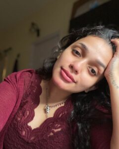 Ann Augustine Instagram - Tied up… let loose…straighten? Maybe not… help me decide! #favcolor#randomclick#photodump#magichour#neckpiece#jewelleryaddict#silverlove#curls#curlyhair#coffeelover#staysafe#artlover