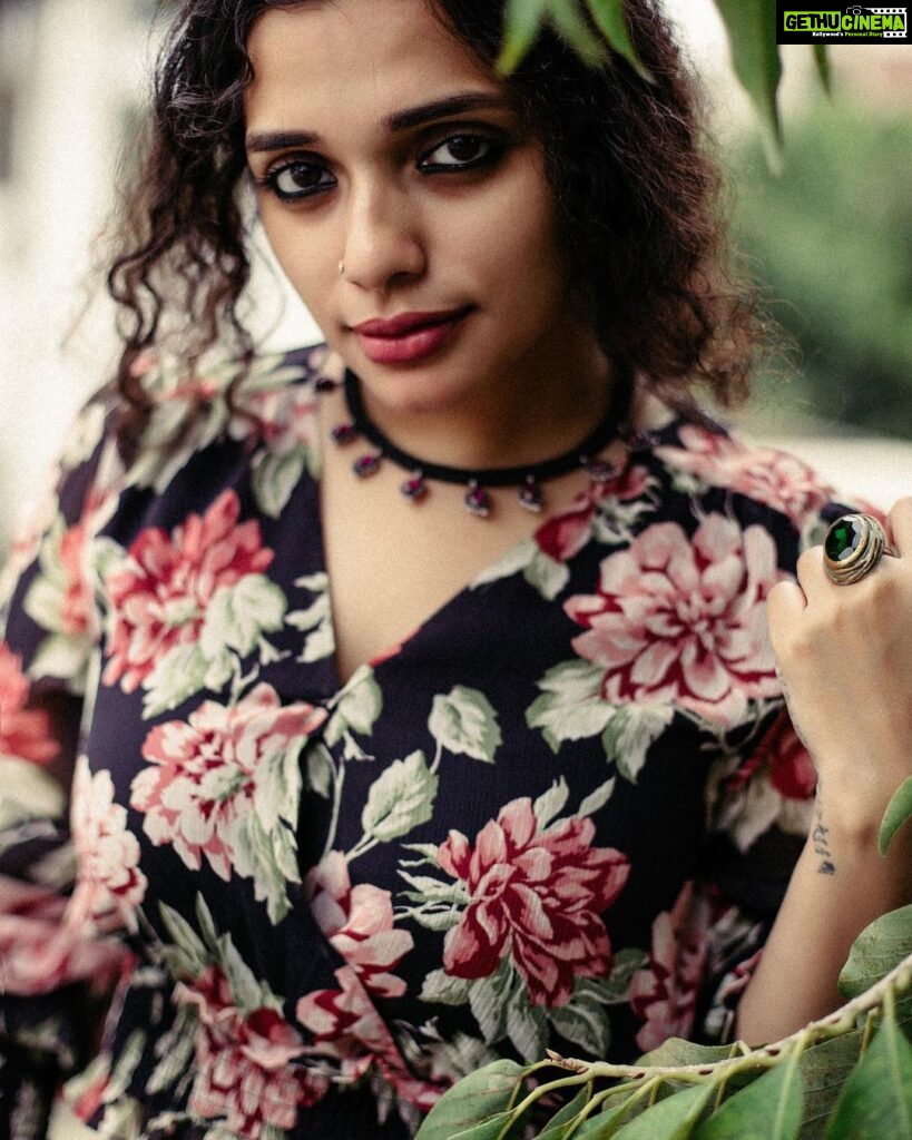 Ann Augustine Instagram - The way of nature or the way of grace. Choose.🌸 📸 @clintsoman #blooming#colours#magichour#florals#curls#curlyhair#coffeelover#jewelleryaddict#ootd#art#shoots#life#threads#green#tattooart#nature#wayofnature