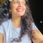 Ann Augustine Instagram - A pause in the rain… a crack in the clouds… peekaboo says the sun. Feeling Glowrious! #white#home#lockdowndiaries#jewelleryaddict#coffeelover#curls#curlyhair#silver#selflove#artlover