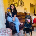Ann Augustine Instagram - Diwali made easy with @dyson_india 🤌🏽✨🌪️ With festivities in full swing, and with my 🐶🐶we are always in need of finding the most effective way to get the cleaned up! What better way than a cord free, amazing laser light detection in tow to get every corner of our homes dust free and clean! It truly applies the most intelligent cleaning tech with changeable power modes and attachments to ensure nothing is amiss! The intuitive way to get that perfect deep clean in a jiffy! #DysonIndia #DysonV12 #DysonHome #Gifted