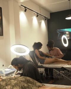 Anna Ben Instagram - In house @benanna_love and @plingooo for their matching Tattoo - ( Seven ) 🌸🤘
Tattoo by : @eric__edward and @otzi_marc @pachakuth 
📸 : @mattewsjoy 
#pachakuth #pachakuthkochi #tattoo #matchingtattoo