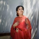 Anna Ben Instagram - Red Dahlia ✨ Wearing : @picchika * * * #portraits #annaben #red #light #sony #35mmfilm #fashion #artist #film #portraitphotography #portraitphotography #sonyalpha #kochi Kochi Kerela, India