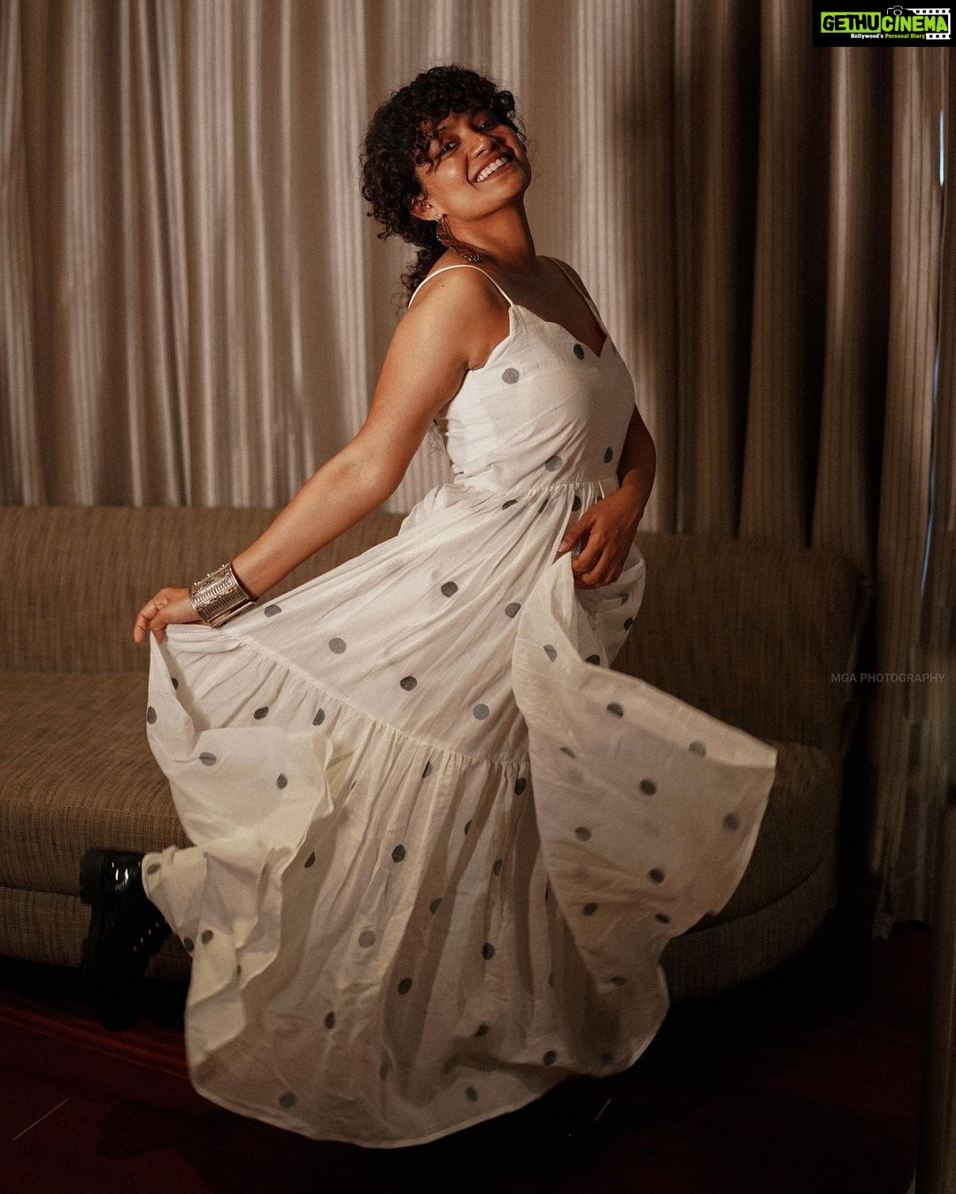 Anna Ben Instagram - Kaapa in theatres near you! Thank you for all the love ❤️ Styled by @shruthimanjari Wearing @indigo_dreams_ Jewellery @abhilasha_pret_jewelry Makeup @zara___makeover Photography @merin__georg