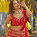 Antara Biswas Instagram - Give Me Red ❤️…. #bekaaboo #mahasangam #naagin6 #saturday #sunday #excited Styled by: @tripzarora @rina_mane25 Mua: @sumitsenapati5558 📸: @deepakpathak663