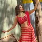 Antara Biswas Instagram - Give Me Red ❤️…. #bekaaboo #mahasangam #naagin6 #saturday #sunday #excited Styled by: @tripzarora @rina_mane25 Mua: @sumitsenapati5558 📸: @deepakpathak663