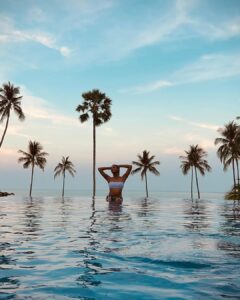 Anukreethy Vas Instagram - The best part about my trip to koh samui was our stay @hyattregencykohsamui and their breathtaking pool 🏊‍♀️ . After a long day in the sun I always looked forward to jumping in the warm pool with an amazing view to relax and watch the beautiful sunset 🌅 and had the best time of my life ❤️ . If you ever plan a trip to koh samui be sure to book @hyattregencykohsamui and immerse yourself in luxury,comfort and killer views 🔥 . . . #kohsamui #kohsamuiisland #hyattregencykohsamui #besthotel #bestresort #holiday #vacation #thailand #phuket #trending #anukreethyvas #trending #pool Hyatt Regency Koh Samui