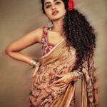 Anupama Parameswaran Instagram - Will you be my red rose ? 🥀 ✨ Styled by : @rashmitathapa Wearing : @archanajaju.in x @elevate_promotions Jewelry : @thetrinkaholic Styling Team : @aishwarya128 Shot by : @nikkhil_bareli Hairstyle: @koli_sarika7313 🥀