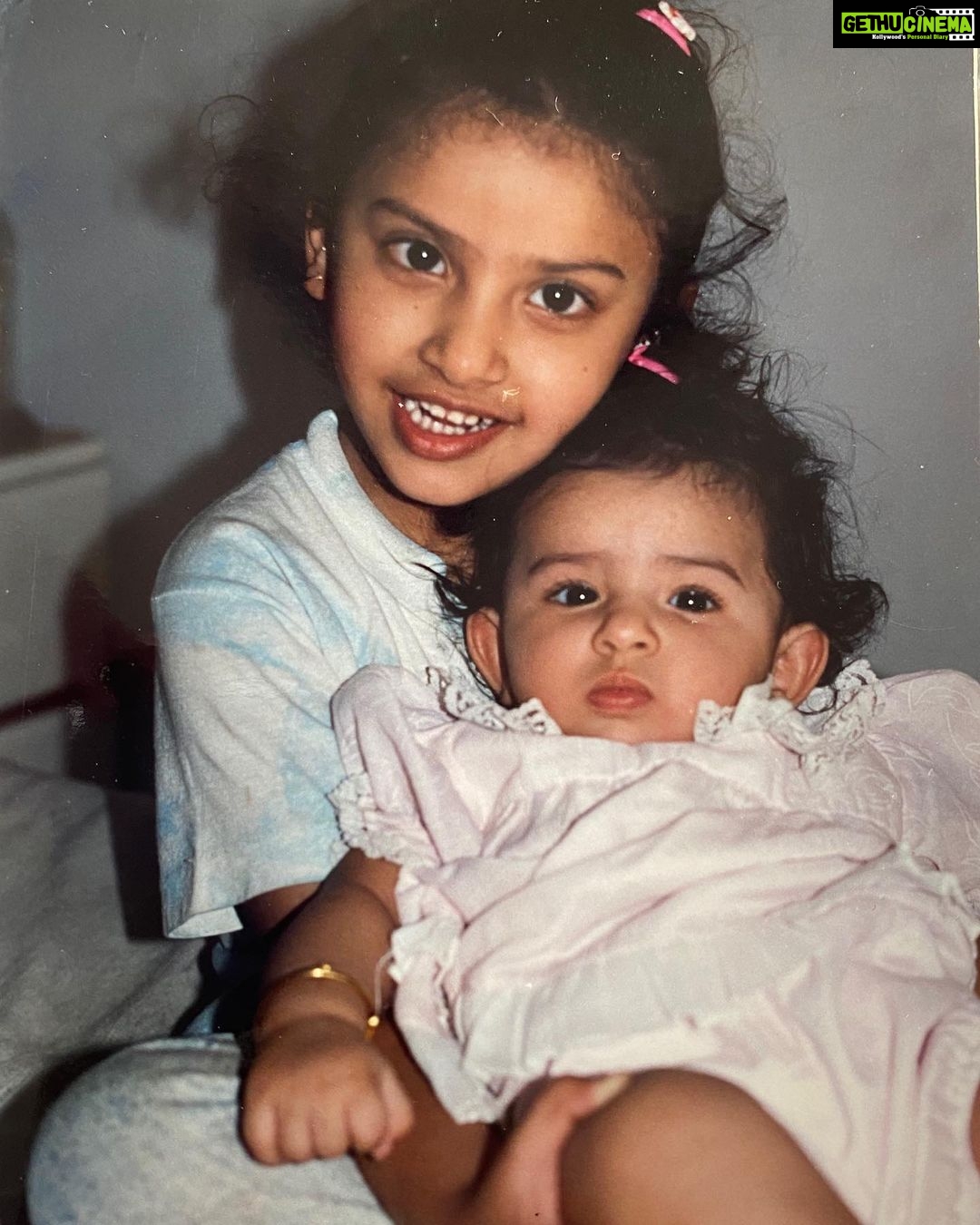 Anushka Ranjan Instagram - All my love and happiness is for you and I would kill any nincompoop who ever hurts you. Holding onto you forever just like I have always. Added in the last picture cause that’s you in your truest form😎💜 Love you poopoo kanchuuu