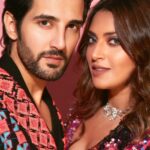 Anushka Ranjan Instagram – In @manishmalhotra05 for #Mijwan with my muffin @adityaseal 💜
.
.
.
📸 @shivamguptaphotography 
👗 @manishmalhotraworld #Diffuse 
💄 Me Myself