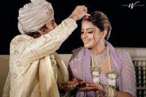 Anushka Ranjan Instagram - Kive mukhre to nazara hatava je tere vich rab disda 💜👰🏽‍♀️ @adityaseal
