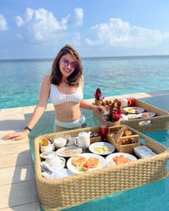 Anushka Ranjan Instagram - Breakfast for two?🍳☕️Yes, please☺️ #WhenInMaldives @baglioniresortmaldives