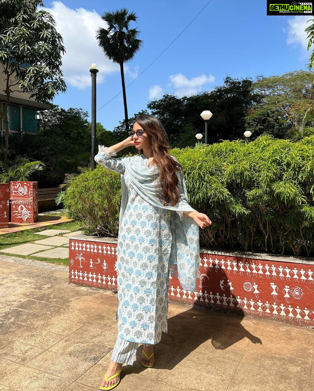 Anushka Sen Instagram - 🧿🪄 . Wearing @jaipuriadaah ✨