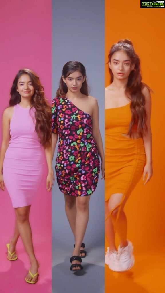 Anushka Sen Instagram - Looking for the latest summer fashion? Amazon India has got you covered. Shop now for the hottest trends. To get my look search for below code on Amazon: Orange Women Dress - B0B52MBQJM  Printed Above the Knee Dress - B09XR899MY  ONLY Dress - B0B51Y661W  Puma Sneaker - B0BSLKJQ7T #HarPalFashionable #AmazonIndia #AmazonFashion
