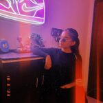 Anushka Sen Instagram – Neon dreams 🔮