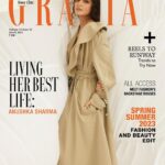 Anushka Sharma Instagram - Anushka Sharma is all about the simple life. In our March issue, the cover star talks about living on her own terms and loving every moment of it. Anushka is wearing a printed bralette, ruffle trench coat, both Christian Dior Photograph: Taras Taraporvala at Inega Talents Fashion Director: Pasham Alwani Words: Mehernaaz Dhondy Make-up: Riviera Lynn at The Artist Project Hair: Amit Thakur at Sparkle Talents Assisted by (styling): Nishtha Parwani, Nahid Nawaaz, Muskan Potphode Production Assistant: Yusuf Lokhandwala #GraziaIndia #AnushkaSharma #Bollywood #Actor #MarchCover