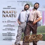Anushka Shetty Instagram - Can’t be happier…Congratulations 🥰@mmkeeravani garu 🤗🙏🏻🥰 @ssrajamouli garu 🙏🏻😍🤗.. @bhairavudu 🤗🥰 @sskarthikeya 😍🤗🤗 ..so so so heart warming and proud… @jrntr 🤗🥰 @alwaysramcharan 🤗🥰Congratulations to each and everyone behind #NaatuNaatu / #RRR … @dvvmovies @dopkksenthilkumar @sipligunjrahul @premrakshith_choreographer #ChandraBose #Srivalli @ramarajamouli.ssrajamouli @rrrmovie #RRRForOscars