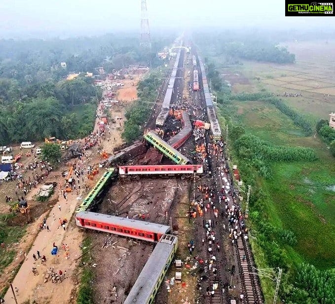 Anushka Shetty Instagram - Very much deeply saddened by the tragic train accident in Odisha😔😔My heart goes out for all the victims & their families💔 May their souls rest in peace 🙏