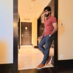 Arav Instagram - Kalagathalaivan promotions begins #KalagaThalaivan #kalagathalaivantrailer #redgiantmovies #arav #tamilfilm The Leela Palace Chennai