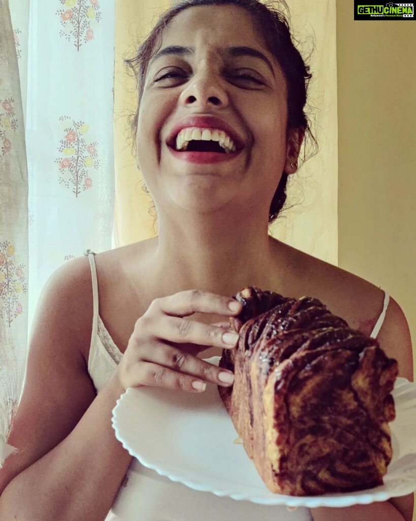 Archana Kavi Instagram - Happy Tummy Happy Me! #babka @pandhalcafeanddeli Fort Kochi
