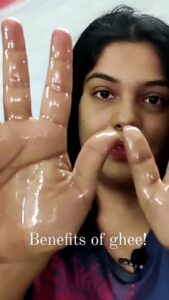 Archana Kavi Instagram - I applied ghee on my hair for 7 days! 

Full video on my youtube channel.

#ghee #naturalbenefits #haircare