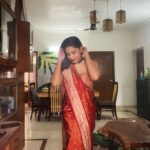 Archana Kavi Instagram - Shy is coming... ❤️ . . #dressup #saree #sareelove #indianlook Delhi, India