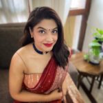 Archana Kavi Instagram - It's wedding season... Time to dress up . . #saree #indianlook Delhi, India