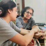 Archana Kavi Instagram - My mom loves me so much... Sometimes it's unbearable 🙈 . #motherslove #love #motherdaughter #mother #funny