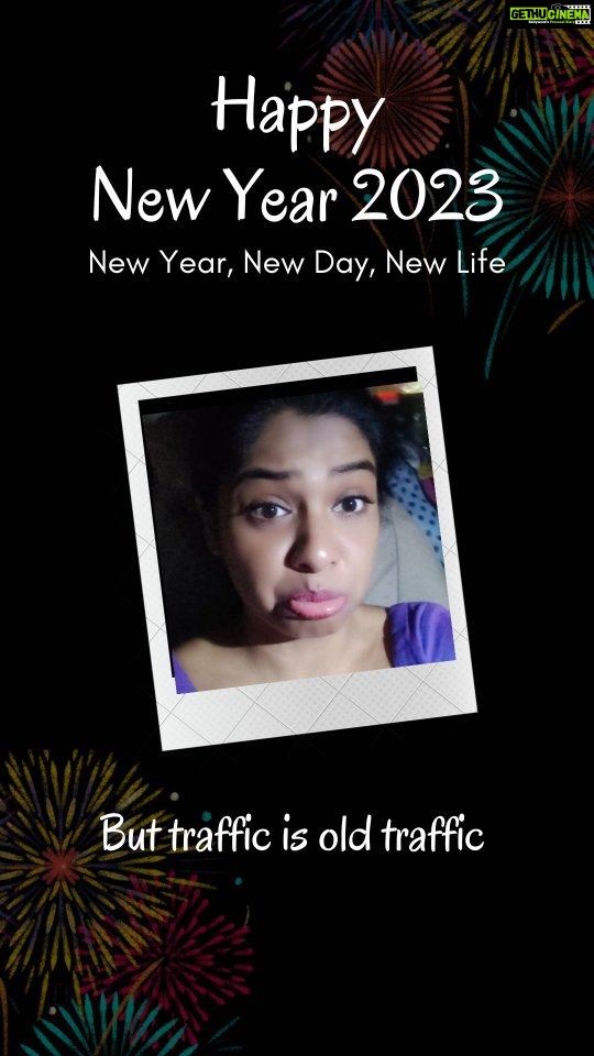 Archana Kavi Instagram - My new year celebration! . #traffic #newyear #fortcochin #carnival Kochi, India