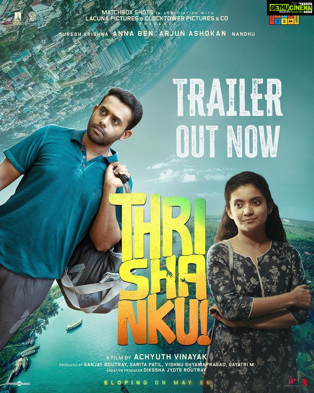Arjun Ashokan Instagram - Buckle up and hold on tight as we take you on a wild ride of love, chaos, and family drama in Thrishanku. You won't want to miss this riotous and thrilling journey where eloping goes wrong! Trailer is out now! π΅βπ«π«π Eloping on May 26! ππΌββοΈππ½ @thrishankufilm @arjun_ashokan @benanna_love @achyuthvinayak @nandufilmactor @sureshkrishna_5 @deadlyidli @fahim_safar @shiva_hariharan91 @krishnakumar_actor @balajisarma_actor @matchboxshots @saritagpatil @vishnushyamaprasad @__hijk @dikssharoutray @ajith.uni @apinternationalfilms @e4entertainment @thinkmusicofficial #AnnaBen #ArjunAshokan #MatchboxShots #LacunaPictures #ClocktowerPictures #AchyuthVinayak