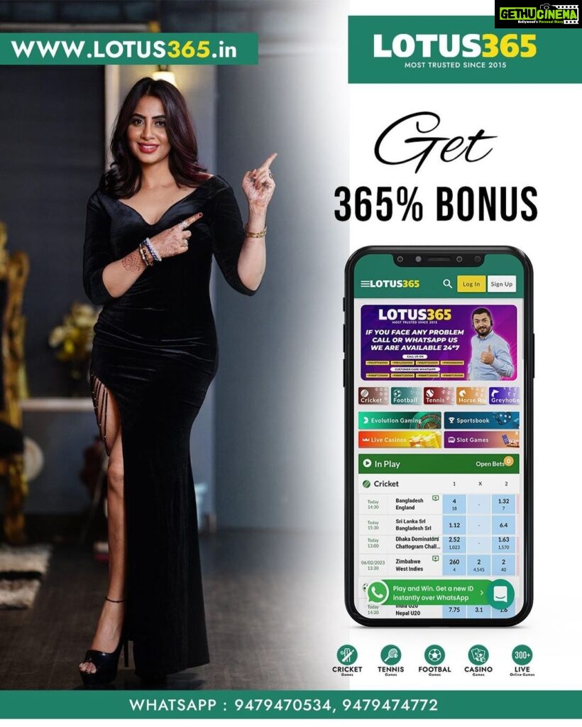 Arshi Khan Instagram - @Lotus365world www.lotus365.in Register Now To Open Your Account Msg Or Call On Below Number's Whatsapp - +9194777 77302 +9193434 29343 +9193432 41313 Call On - +91 8297930000 +91 8297320000 +91 81429 20000 +91 95058 60000 LINK IN BIO 😎 Disclaimer- These games are addictive and for Adults (18+) only. Play on your own responsibility.