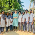 Asha Bhat Instagram - God hears and sees things that humans fail to. Visited Taranga school for specially abled kids in my home town #Bhadravathi . Moved & speechless with their innocence & compassion. Their kindness and talent are sterling. Assured them their Asha Akka is always by their side! ❤️