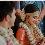 Asha Sharath Instagram – Some pictures and moments from Pankus Weddings💖
Saree : @ashasharathcollections