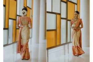 Asha Sharath Instagram - Some pictures and moments from Pankus Weddings💖 Saree : @ashasharathcollections